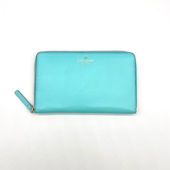 kate spade Handbags - Kate Spade New York Grand Street Robins Egg Blue Travel Wallet~Rare~